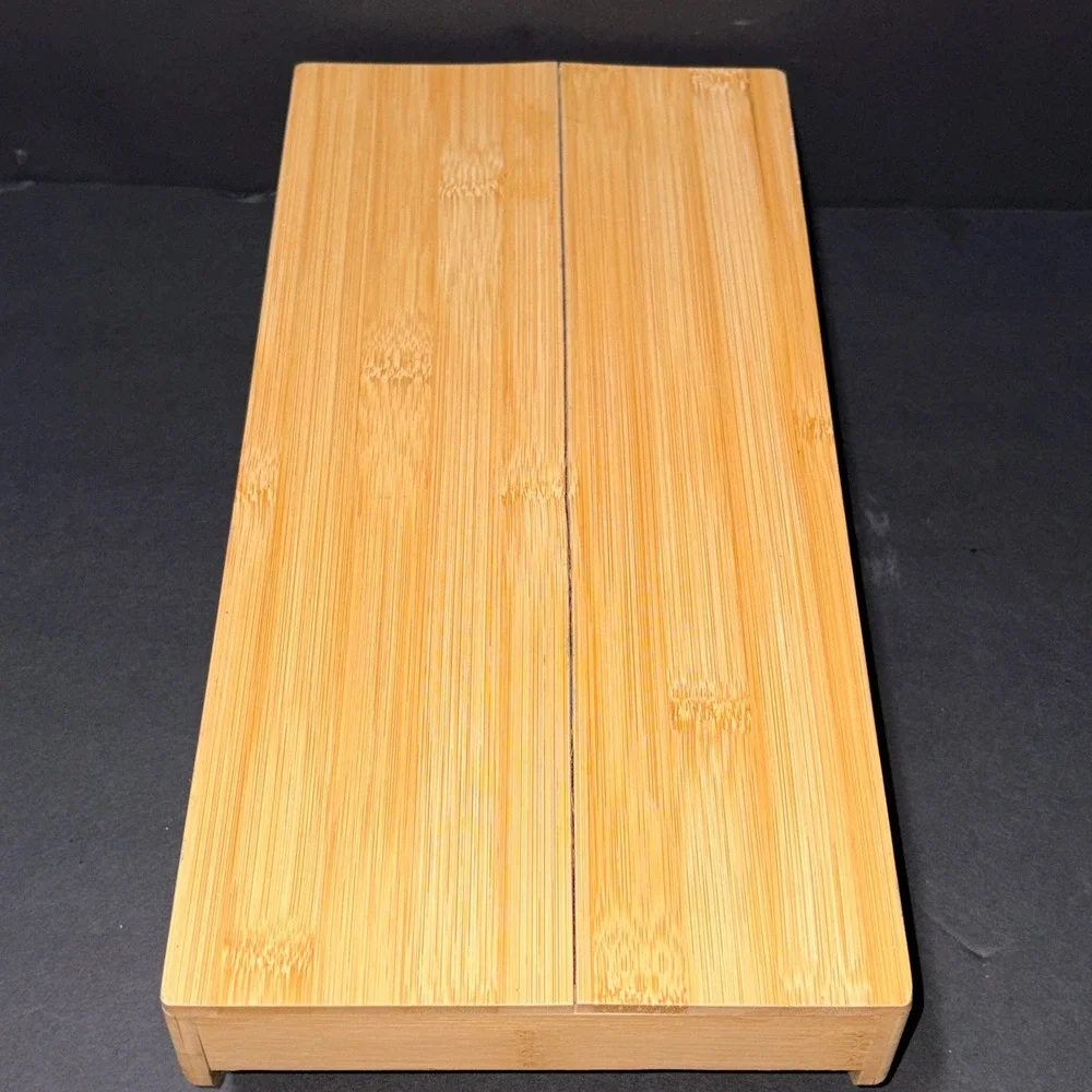 Knife Dock Bamboo Wood with Cork Inserts Dock Knife Organizer Drawer 15